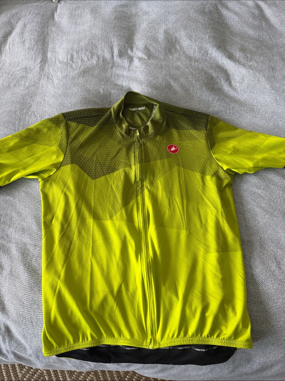 Men’s Castellini Bright Yellow Cycling Jersey